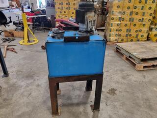 Industrial Hydraulic Tank w/ Single Phase Motor Pump.