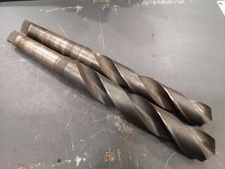 2x Morse Tapper Mill Drill Bits, Imperial Sizes