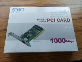 SMC Wired EZ Card PCI Card 1000Mbps Copper Gigabit Adapter, New