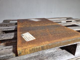 MS300 Grade Plate Steel, 650x390x32mm