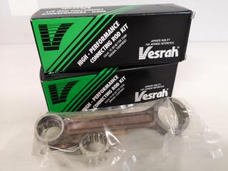 2x Vesrah High Performance Connecting Rod Kits for Honda CR500R