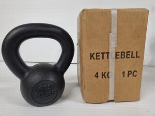 2x 4kg Gravity Cast Kettle Bells by XLR8