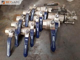 Assorted New Stainless Ball Valves