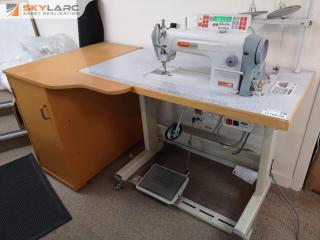 Siruba L900 Industrial Sewing Machine w/ Cabinet Extension Unit