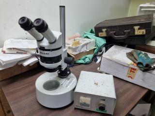 Wild Heerbrugg M5A Stereo Microscope w/ PSU Unit