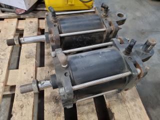 Pair of Pneumatic Rams