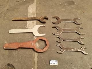 7 Assorted Vintage Wrenchs