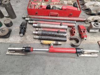 Large Assortment of Hydraulic PortaPower and Bar Bending Equipment