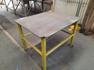 Industrial Steel Workshop Table