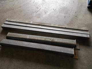 5x Assorted Hollow Steel Lengths