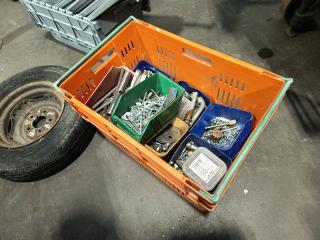 Crate of Bolts and Assorted Hardware