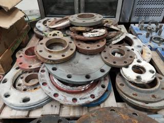 Assorted Heavy Industrial Pipe Covers and Rings