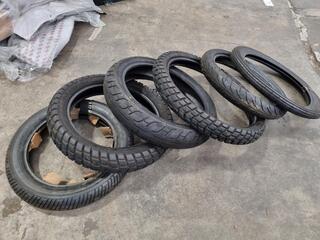 6x Assorted Motorcycle Tyres