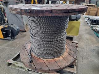 25mm Dia Steel Wire Rope Csble, Approx 180m length