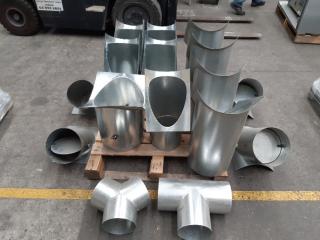 Pallet Of Galvinised Flueing Dampers/ Joiners/Adapters