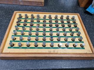 Set of Imperial Pin Gauges, 0.582" to 0.651"