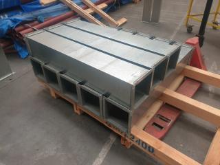 8 x Galvanised Straight Ducts