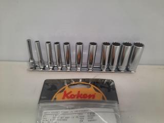 Koken 11 Piece 1/4" Socket Set