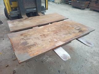 2 x Plate Steel Pallets