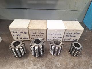 4 x Gear Hobber Cutters