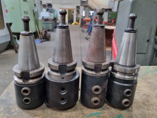 4x BT40 Type Straight Shank Drill / Tool Holders