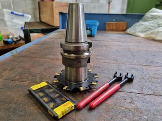 Rego-Fix Swiss Design BT40 Tool Holder w/ Indexable Cutter