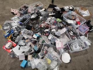 Assorted Aerospace, Industrial Parts, Components Electronics, Large Bulk Lot