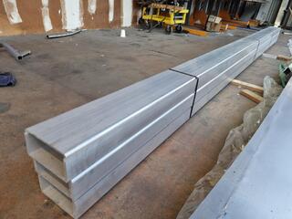 6x 5000x180x80mm Aluminium Channel type Lengths, as new