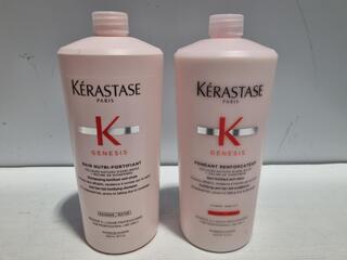 Kerastase Genesis Fortifying Shampoo & Conditioner, 1000mL each