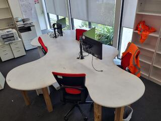 Large Custom Office Multi Station Desk