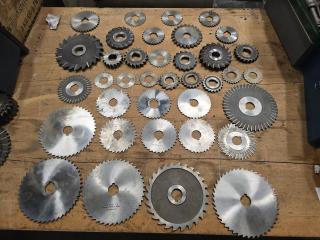 Large Lot of Milling Machine Blade Cutters