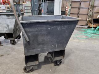 Heavy Duty Steel Scrap Material Bin Trolley