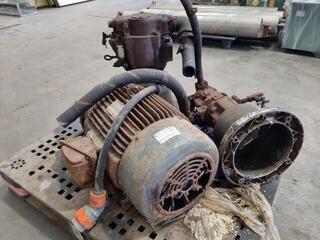 Large 3-Phase Electric Motor w/ 2x Pump Assemblies