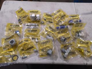 Assorted Lot of Industrial Hydraulic Fittings