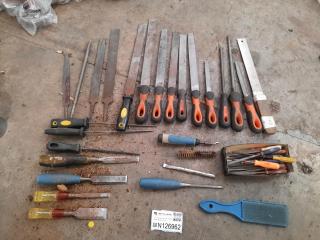 Assortment of Files and Chisels