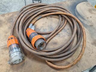 12-Metre 3-Phase 32A Power Extension Lead Cable