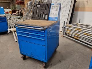 Steel Mobile Workbench Cabinet by Maxim