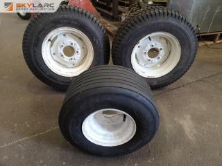 3x Small Tractor or Riding Lawnmower Tyres