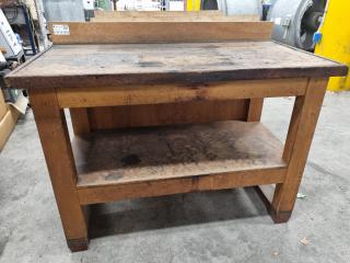 Vintage Wooden Workbench