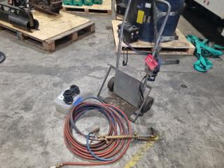 Gas Bottle Trolley w/ Gas Torch, Hose, & Safety Goggles