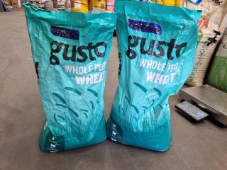 16kg Gusto Whole Feed Wheat Seeds, 2x Partial Bags