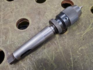 13mm Keyless Drill Chuck w/ Morse Taper No.3 Shank + Adapter