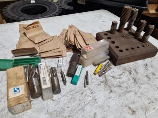 Assorted End Mills & Jobber Drill Bits
