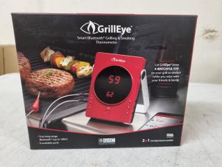 GrillEye Smart Bluetooth Grilling & Smoking Thermometer, New