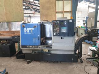 Hitachi Seiki CNC Lathe with Bar Feeder