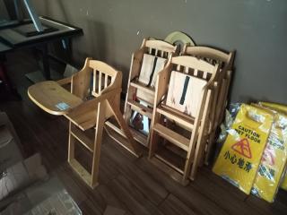 4 x Wooden Highchairs