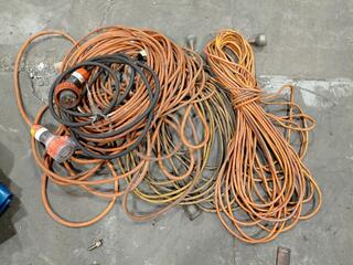 Assorted Extension Leads and Power Cables