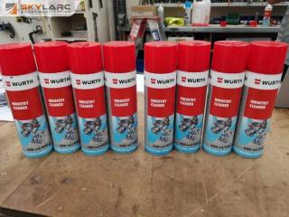 8x Wurth Industry Cleaner Aerosol Spray Cans