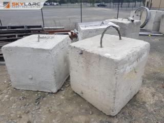 4 x Dead Man Concrete Blocks