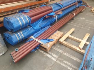 4 Lengths 2.5“ Steel Pipe